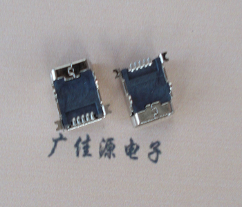 常德 MINI USB 5PF 90°SMT前插后贴电源接口
