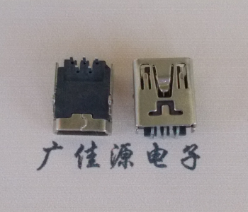 常德MINI USB前两脚插座 90度卧式 端子DIP针脚定义