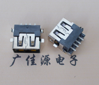 常德 USB母座 贴片沉板3.5/4.9 直口/卷口铜壳/铁壳