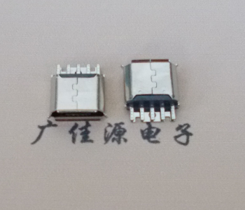 常德Micro USB母座 防水接口焊线夹板式悬空翻边