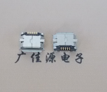 常德MICRO USB 5Pin母座 贴板封装接口 卷边镀雾锡