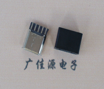 常德麦克-迈克 接口USB5p焊线母座 带胶外套 连接器