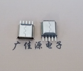 常德Micro USB接口 母座B型5p引脚焊线无后背