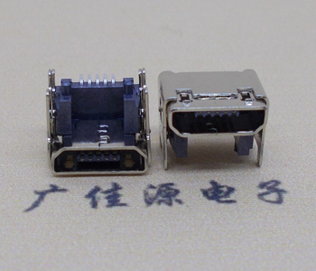 常德MICRO USB 5P母座 SMT垫高 L=4.15双壳