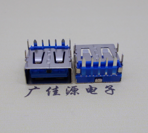 常德 USB5安大电流母座 OPPO蓝色胶芯,快速充电接口