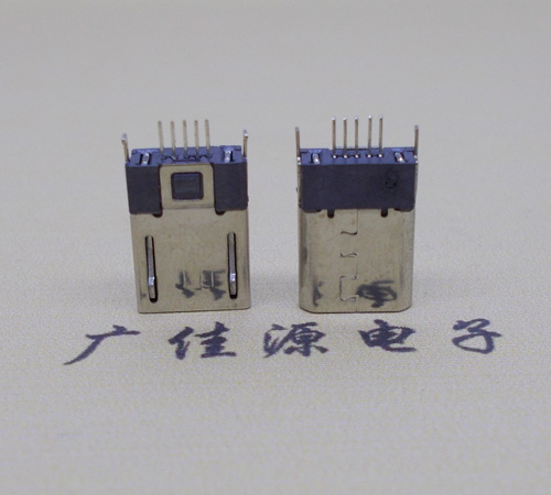常德micro-迈克 插座 固定两脚鱼叉夹板1.0公头连接器